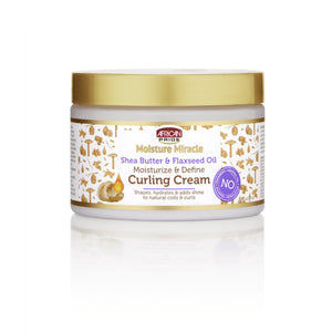 African Pride Moisture Miracle Shea Butter & Flaxseed Oil Curling Cream 340g